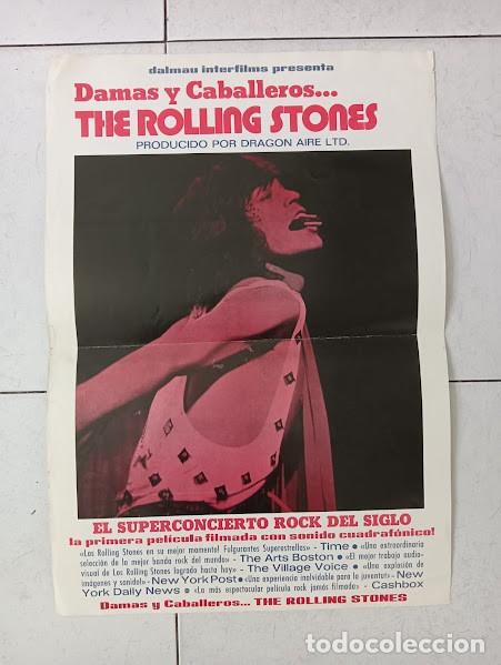 Cine: SMP 2506 DAMAS Y CABALLEROS THE ROLLING STONES POSTER ORIGINAL 35X50 ESTRENO