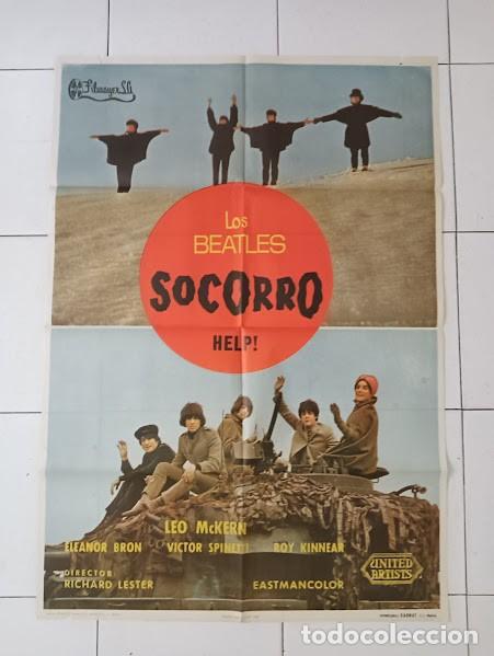 Cine: SMP 2508 HELP SOCORRO THE BEATLES POSTER ORIGINAL 70X100 ESTRENO