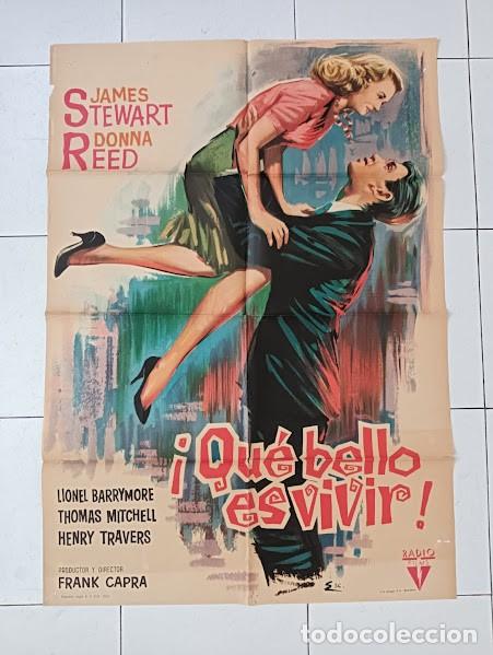 Cinema: SMP 2513 QUE BELLO ES VIVIR JAMES STEWART FRANK CAPRA POSTER ORIGINAL ESPA&Ntilde;OL 70X100
