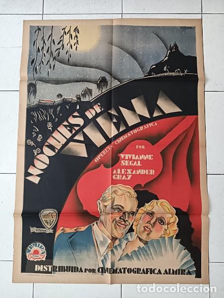 Cinema: SMP 2518 NOCHES DE VIENA ALEXANDER GRAY VIVIENNE SEGAL LUGOSI PI&Ntilde;ANA POSTER ORIG 70X100 ESTRENO LITO