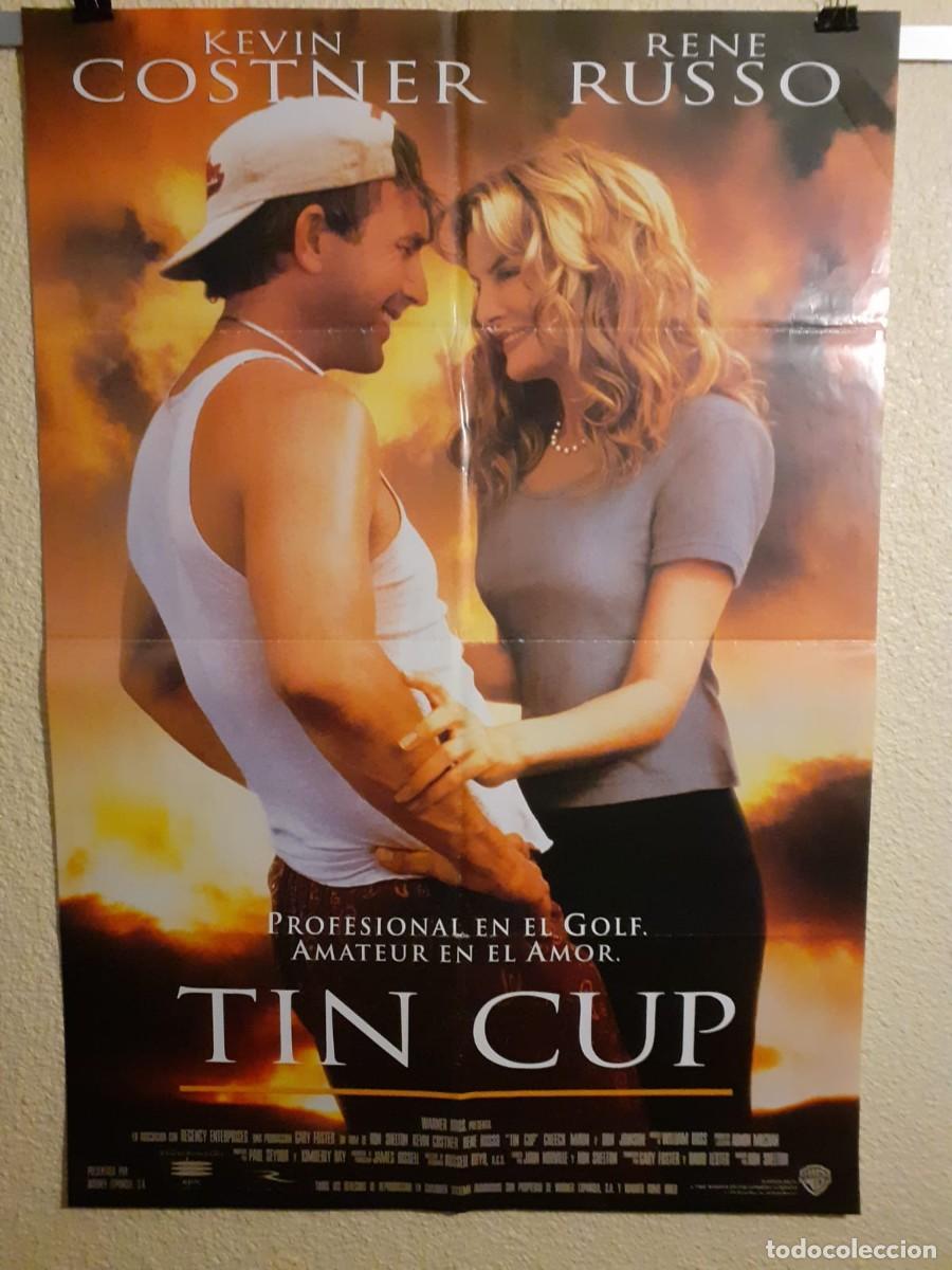 Cine: Cartel original de cine. Tin Cup (1996) Kevin Costner. 98x68 cm