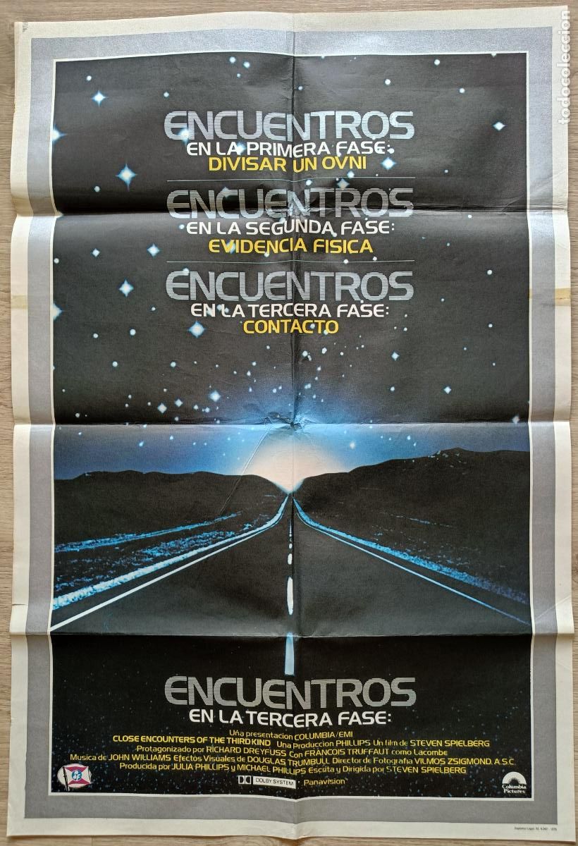Kino: CARTEL CINE ENCUENTROS EN LA TERCERA FASE STEVEN SPIELBERG 1978 C2835