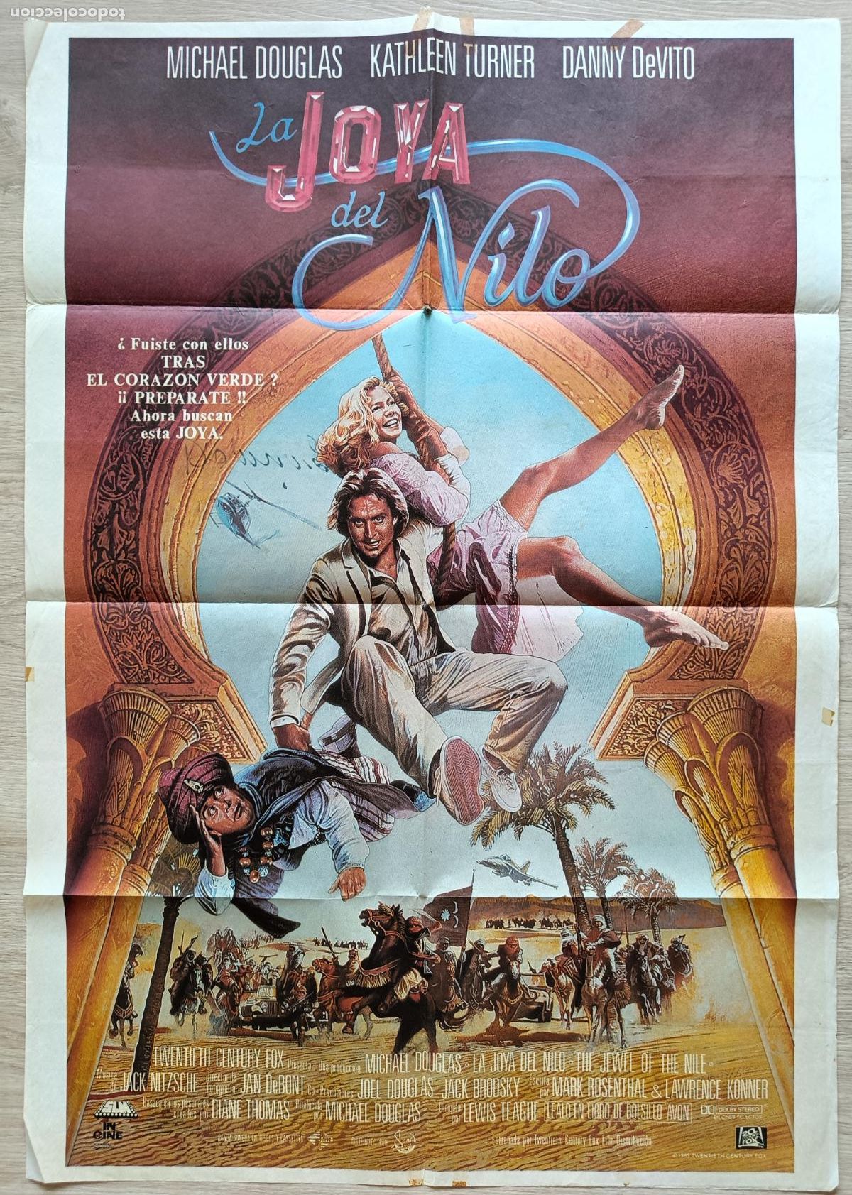 Cin&eacute;ma: CARTEL CINE LA JOYA DEL NILO MICHAEL DOUGLAS KATHLEEN TURNER 1985 C2846