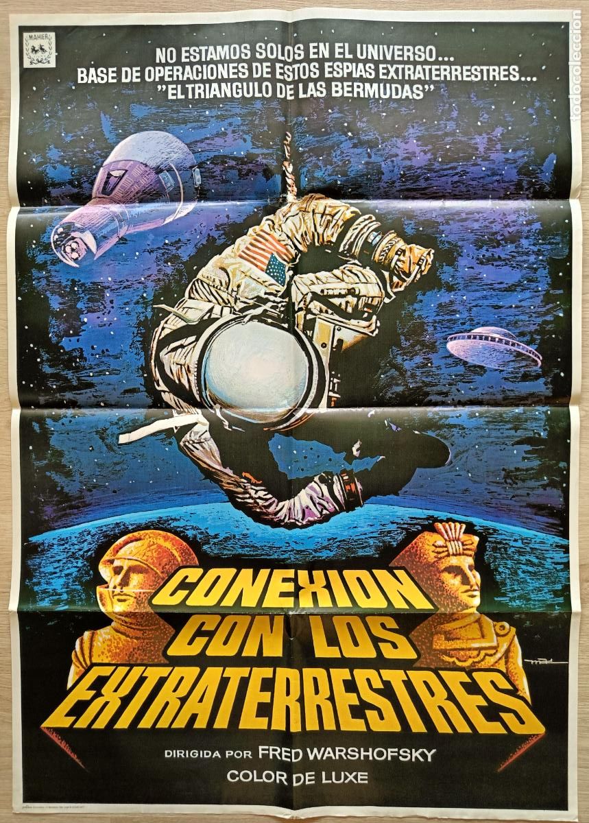 Cinema: CARTEL CINE CONEXION CON LOS EXTRATERRESTRES FRED WARSHOFSKY 1977 MAC C2853
