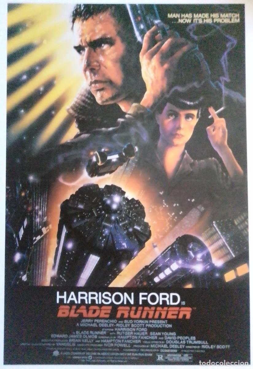 Cine: Blade runner. CARTEL 27x18 + TARJETA. . (gastos de preparaci&oacute;n y env&iacute;o pen&iacute;nsula 8&euro;).