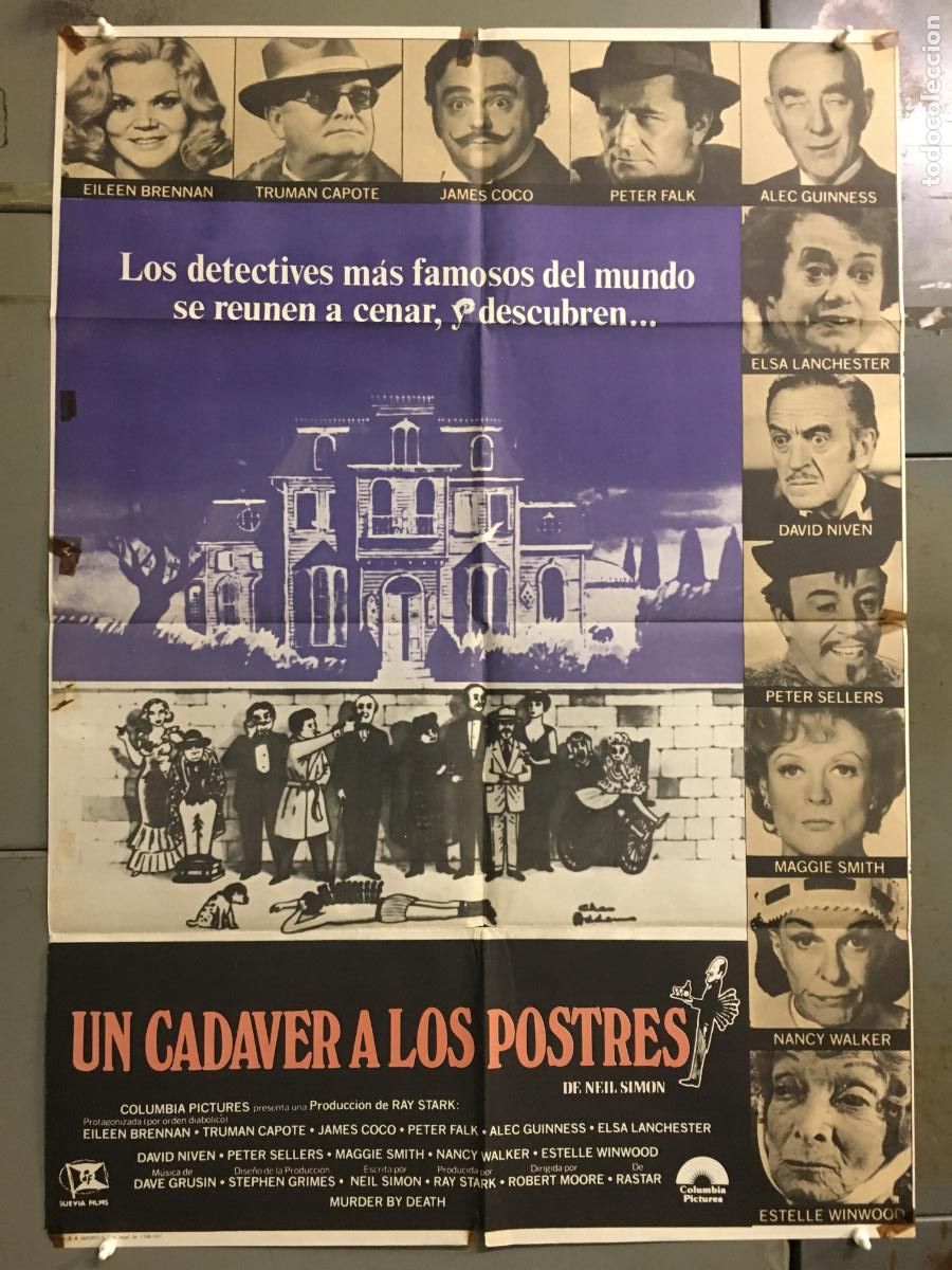 Cine: ODC C632 UN CADAVER A LOS POSTRES PETER SELLERS PETER FALK POSTER ORIGINAL 70X100 ESTRENO