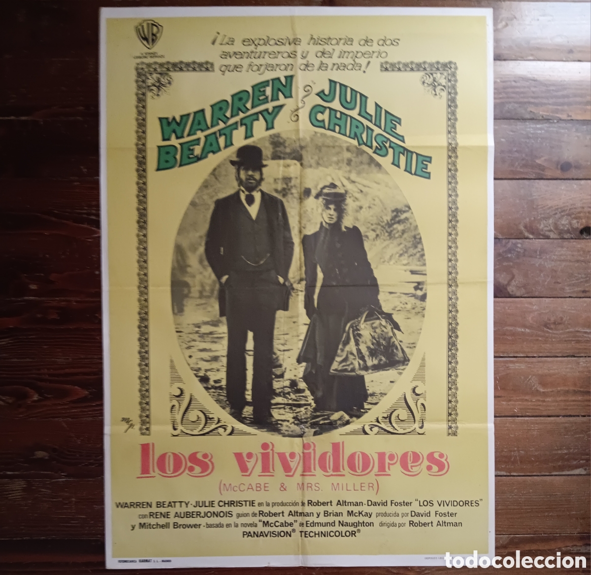 Cinema: &rdquo;LOS VIVIDORES&rdquo; CARTEL ORIGINAL ESTRENO 1971 WARREN BEATTY, JULIE CHRISTIE