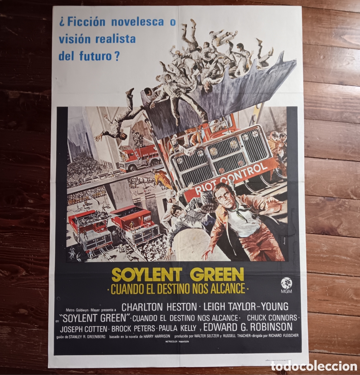 Cine: CUANDO EL DESTINO NOS ALCANCE (SOYLENT GREEN) CARTEL ORIGINAL ESTRENO 1973 CHARLTON HESTON