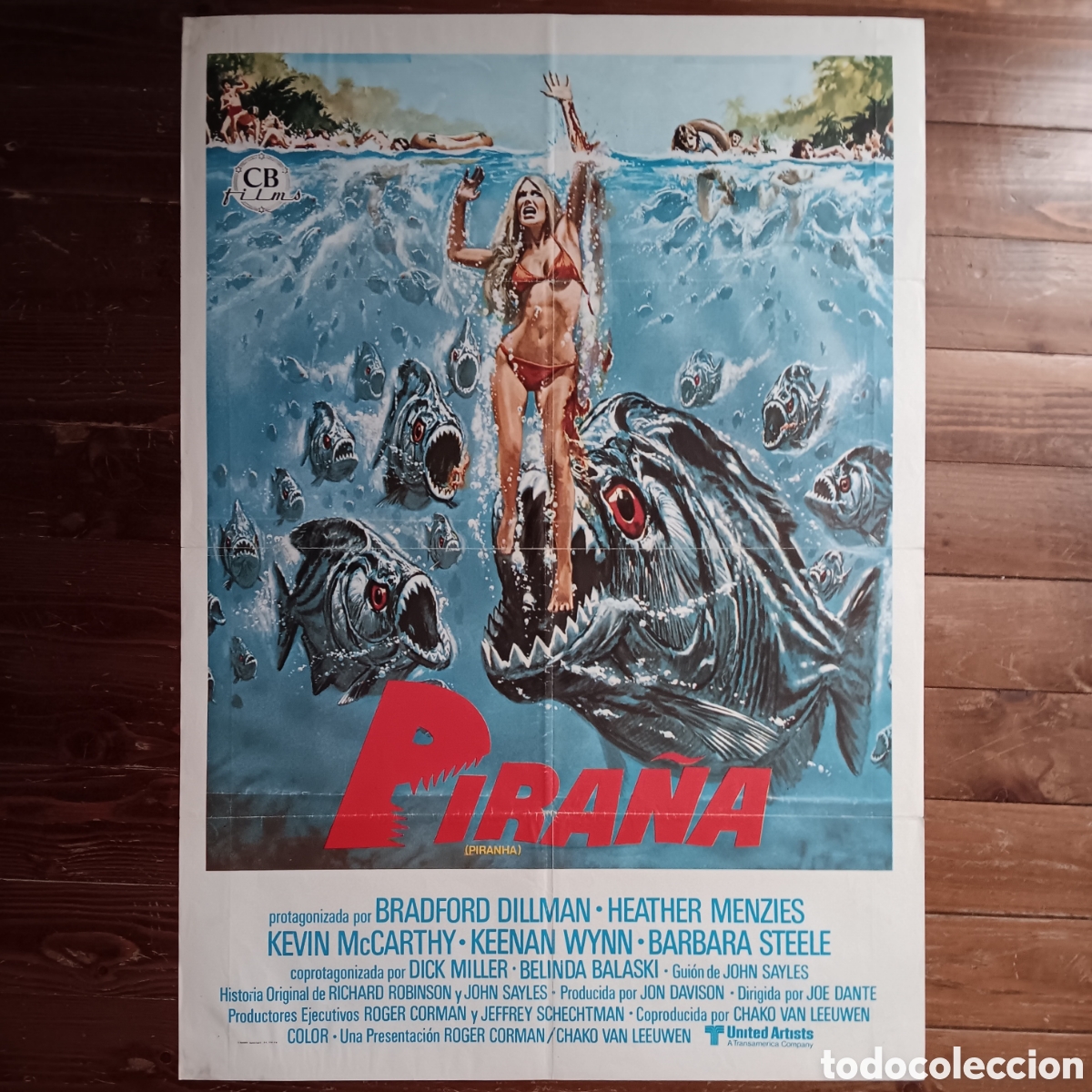 Cinema: PIRA&Ntilde;A (PIRANHA) CARTEL ORIGINAL ESTRENO 1978 JOE DANTE, BRADFORD DILLMAN