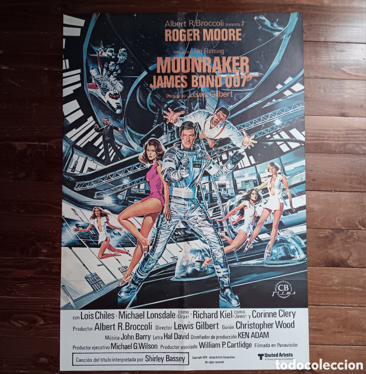 Cinema: &rdquo;MOONRAKER&rdquo; CARTEL ORIGINAL ESTRENO 1979 ROGER MOORE, LOIS CHILES