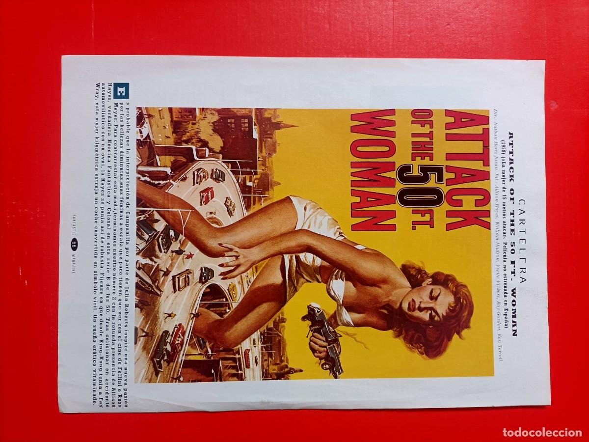 Cine: CARTEL DE LA PEL&Iacute;CULA, ATTACK OF THE 50 FT WOMAN. 29X20 CM
