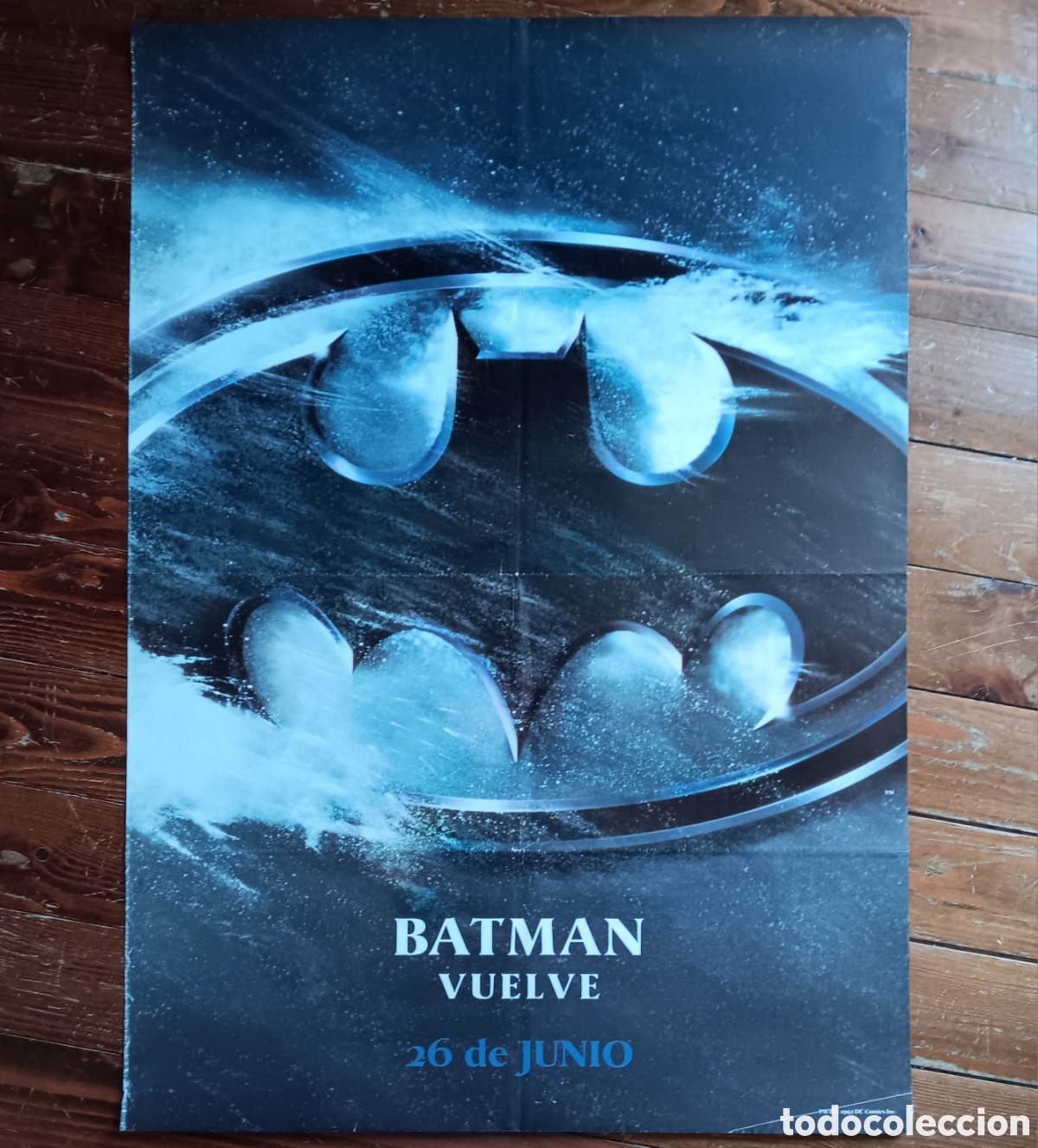 Cinema: &rdquo;BATMAN VUELVE&rdquo; CARTEL ORIGINAL AVANCE 1992 TIM BURTON, MICHAEL KEATON