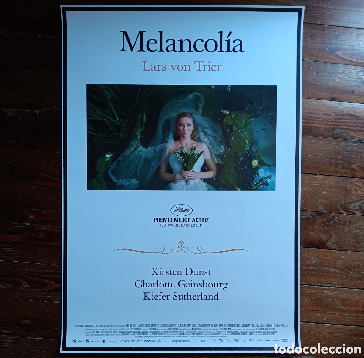 Kino: &rdquo;MELANCOL&Iacute;A&rdquo; CARTEL ORIGINAL ESTRENO 2011 ENROLLADO LARS VON TRIER, KIRSTEN DUNST