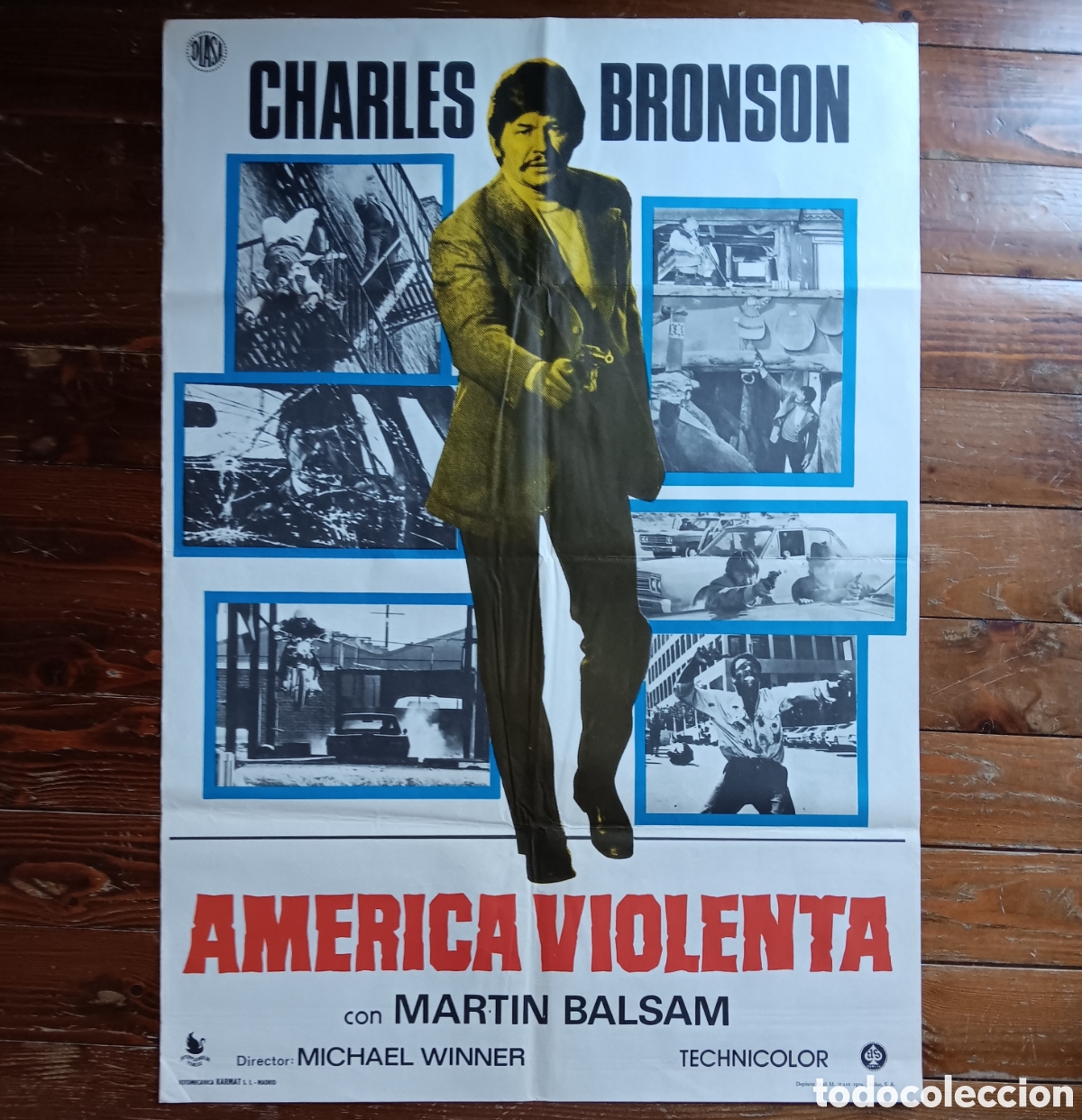 Cin&eacute;ma: AM&Eacute;RICA VIOLENTA (THE STONE KILLER) CARTEL ORIGINAL ESTRENO 1974 CHARLES BRONSON