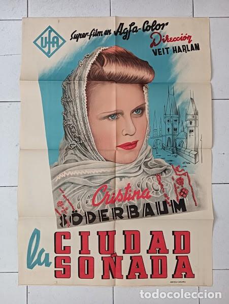 Cin&eacute;ma: SMP 2523 LA CIUDAD SO&Ntilde;ADA KRISTINA SODERBAUM UFA POSTER ORIGINAL 70X100 ESTRENO LITOGRAFIA