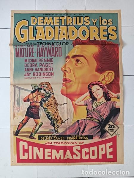 Cin&eacute;ma: SMP 2529 DEMETRIUS Y LOS GLADIADORES SUSAN HAYWARD VICTOR MATURE SOLIGO POSTER ORIG 70X100 ESTR LITO