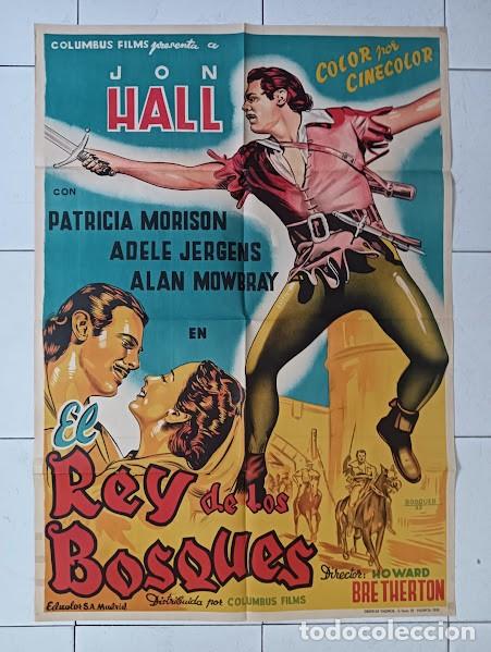 Cinema: SMP 2534 EL REY DE LOS BOSQUES JOHN HALL PATRICIA MORRISON BOSQUED POSTER ORIG 70X100 ESTRENO LITO