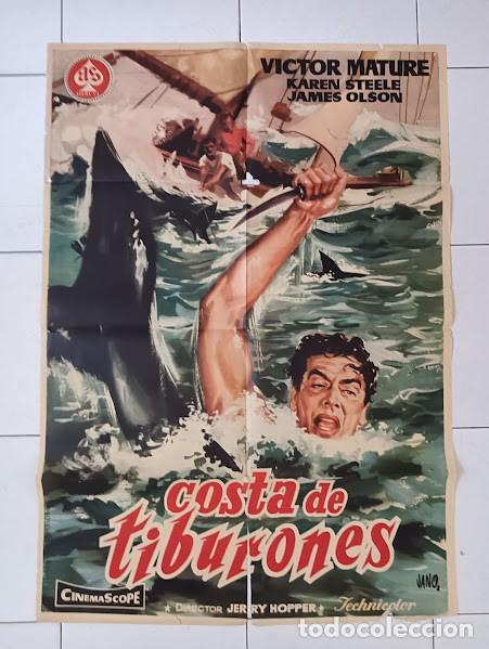 Cin&eacute;ma: SMP 2539 COSTA DE TIBURONES VICTOR MATURE POSTER ORIGINAL 70X100 ESTRENO