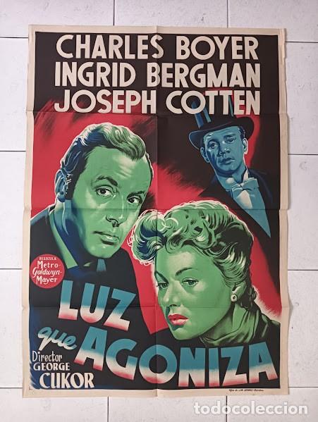 Cinema: SMP 2542 LUZ QUE AGONIZA INGRID BERGMAN CHARLES BOYER POSTER ORIGINAL 70X100 ESTRENO LITOGRAFIA