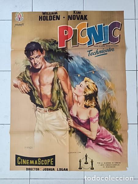 Cinema: SMP 2545 PICNIC KIM NOVAK WILLIAM HOLDEN PERIS POSTER ORIGINAL 70X100 ESTRENO raro