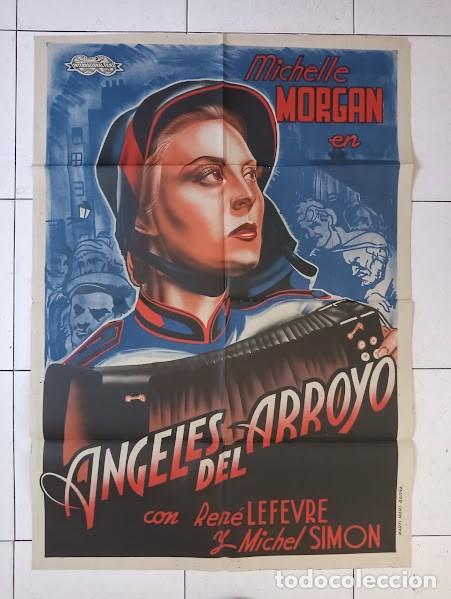 Kino: SMP 2547 ANGELES DEL ARROYO MICHELE MORGAN MICHEL SIMON POSTER ORIGINAL 70X100 ESTRENO LITO