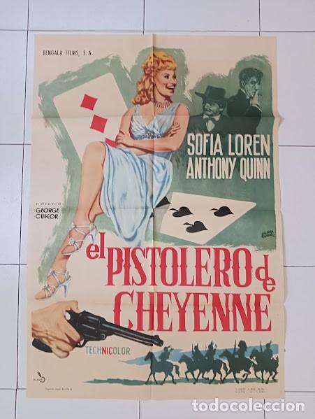 Kino: SMP 2559 EL PISTOLERO DE CHEYENNE SOFIA LOREN GEORGE CUKOR POSTER ORIGINAL 70X100 ESTRENO