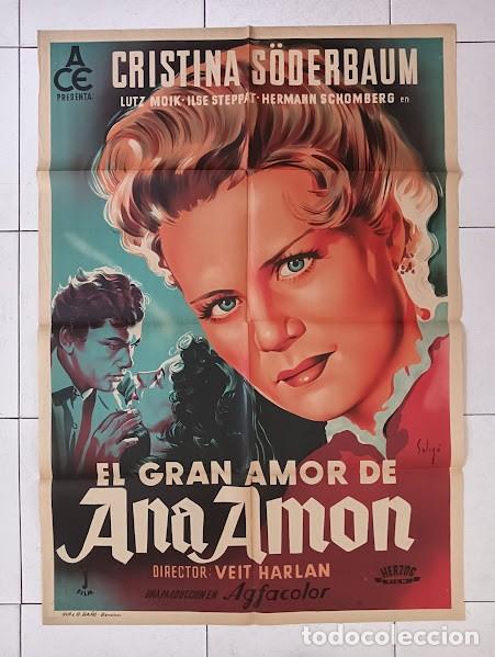 Cinema: SMP 2561 EL GRAN AMOR DE ANA AMON KRISTINA SODERBAUM SOLIGO POSTER ORIGINAL ESTRENO 70X100 LITO