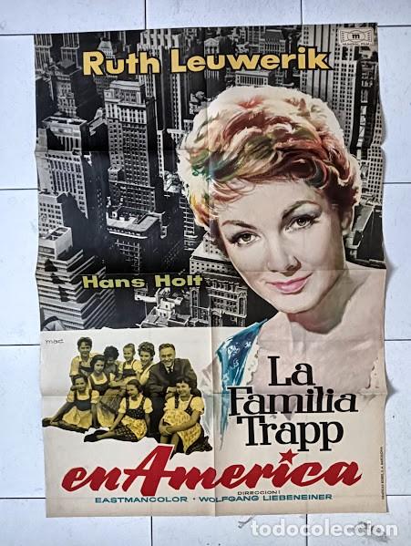 Cine: SMP 2568 LA FAMILIA TRAPP EN AMERICA RUTH LEUWERIK MAC POSTER ORIGINAL 70X100 ESTRENO B