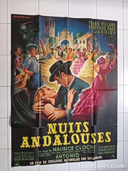 Cin&eacute;ma: EPX 0542 NOCHES ANDALUZAS ANTONIO EL BAILARIN DOLORES VARGAS FLAMENCO POSTER ORIG FRANCES 120X160