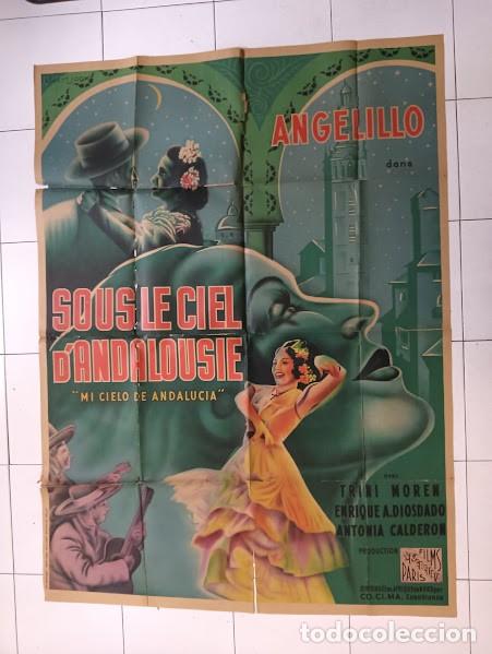 Cinema: EPX 0543 MI CIELO DE ANDALUCIA ANGELILLO POSTER ORIGINAL FRANCES 120X160 LITOGRAFIA