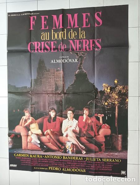 Kino: EPX 0545 MUJERES AL BORDE DE UN ATAQUE DE NERVIOS PEDRO ALMODOVAR POSTER ORIGINAL 120X160 FRANCES