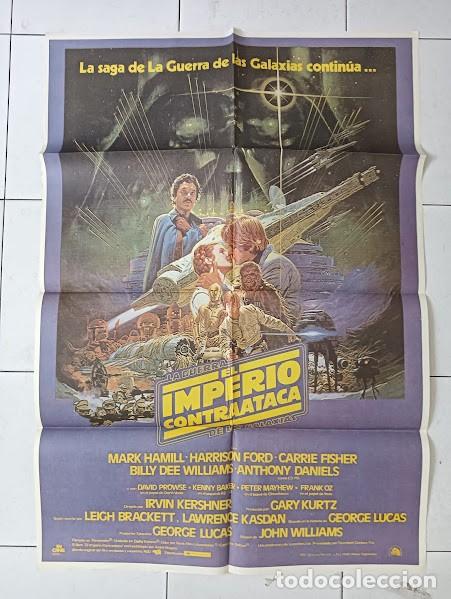 Cine: SMP 2572 EL IMPERIO CONTRAATACA GUERRA DE LAS GALAXIAS STAR WARS POSTER ORIGINAL 70X100 ESPA&Ntilde;OL