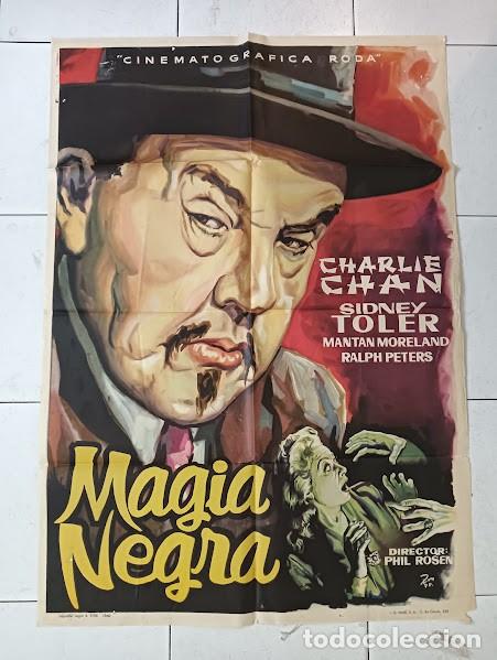 Cinema: SMP 2573 MAGIA NEGRA SIDNEY TOLER CHARLIE CHAN RUMBO POSTER ORIGINAL 70X100 ESTRENO