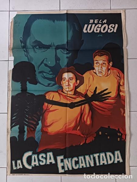 Kino: SMP 2591 LA CASA ENCANTADA BELA LUGOSI SOLIGO POSTER ORIGINAL 70X100 ESTRENO LITOGRAFIA