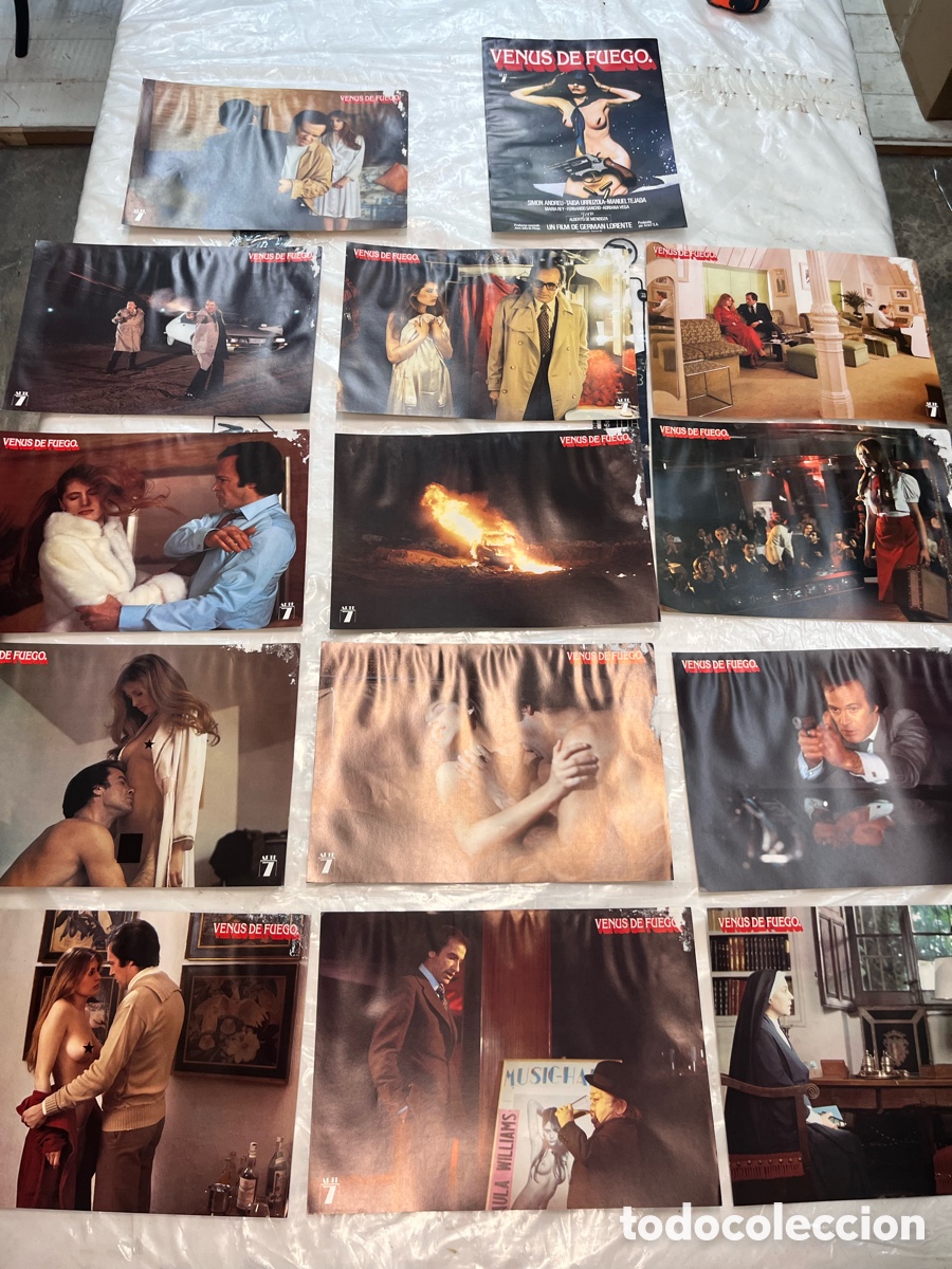 Cine: 13 fotocromos y 1 cartel peque&ntilde;o de la pel&iacute;cula VENUS DE FUEGO. CC048