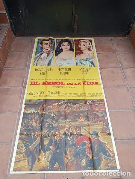 Cinema: SMP 2601 EL ARBOL DE LA VIDA ELIZABETH TAYLOR MONTGOMERY CLIFT POSTER ORIGINAL 3 hojas 100X205 ESTR