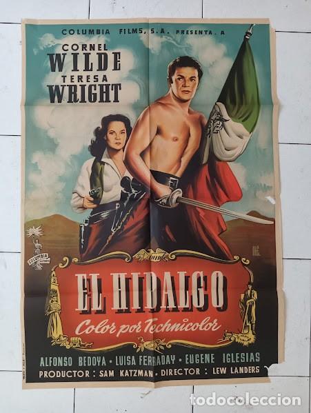 Cine: SMP 2606 EL HIDALGO CORNEL WILDE TERESA WRIGHT POSTER ORIGINAL ESTRENO 70X100 LITOGRAFIA