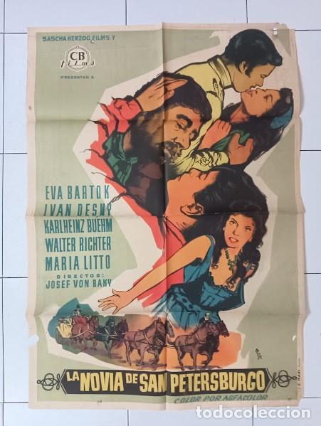 Cine: SMP 2610 LA NOVIA DE SAN PETERSBURGO EVA BARTOK IVAN DESNY POSTER ORIGINAL 70X100 ESTRENO LITOGRAFIA