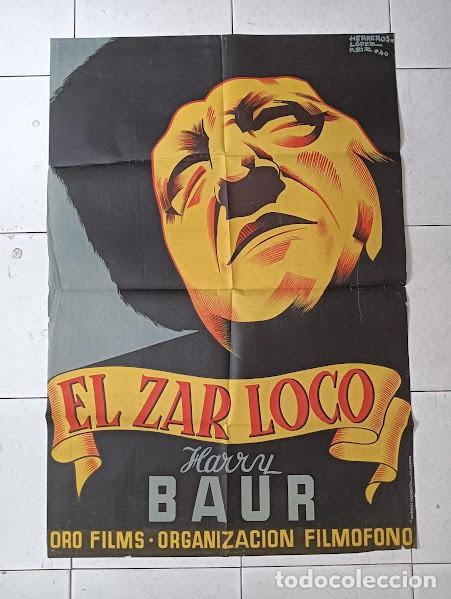 Cin&eacute;ma: SMP 2614 EL ZAR LOCO HARRY BAUR HERREROS LOPEZ REIZ POSTER ORIGINAL 70X100 ESTRENO LITOGRAFIA