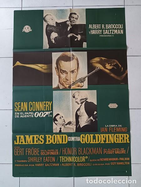 Cin&eacute;ma: SMP 2627 JAMES BOND CONTRA GOLDFINGER 007 SEAN CONNERY POSTER ORIGINAL 70X100 ESTRENO