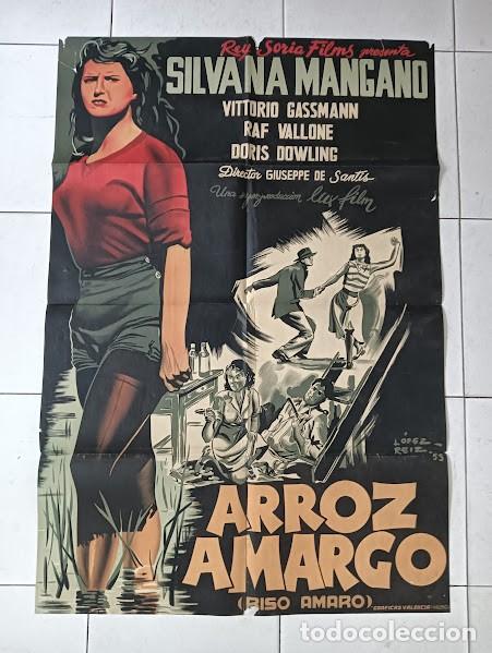 Cinema: SMP 2644 ARROZ AMARGO SILVANA MANGANO POSTER ORIGINAL ESTRENO 70X100 LITOGRAFIA