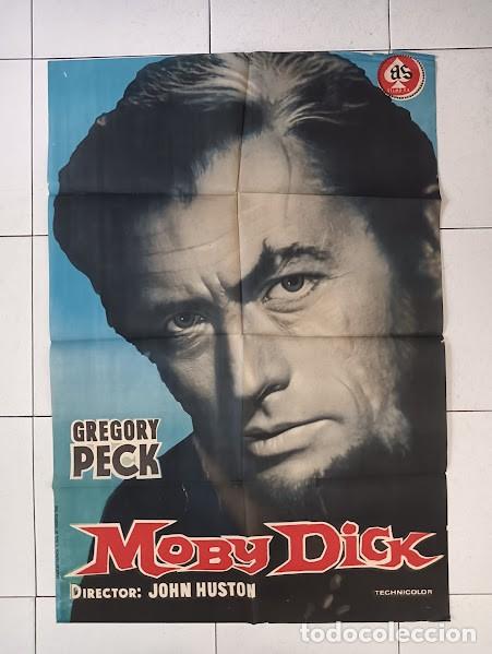 Cin&eacute;ma: SMP 2646 MOBY DICK GREGORY PECK JOHN HUSTON POSTER ORIGINAL 70X100 ESTRENO B