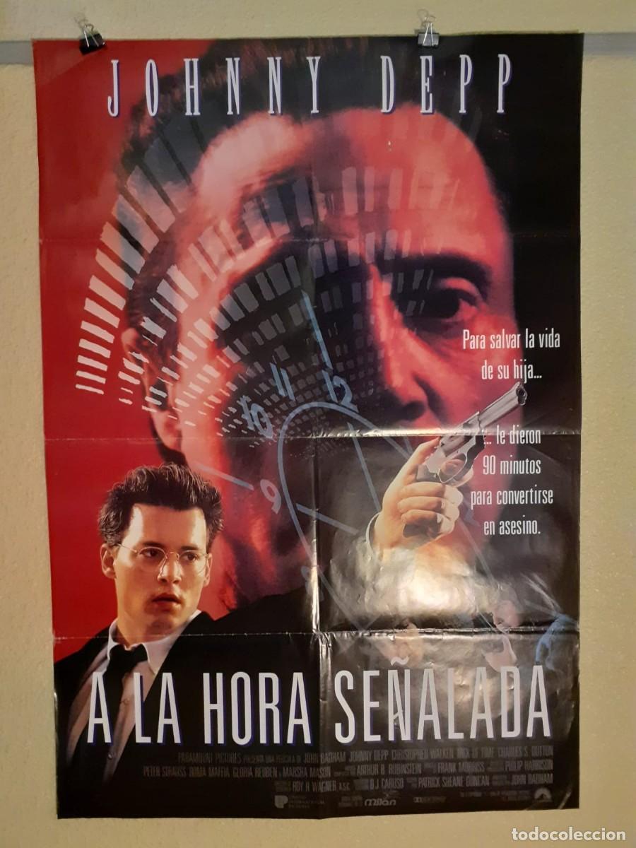 Cine: Cartel Original de Estreno A La Hora Se&ntilde;alada (1995) Johnny Depp / John Badham