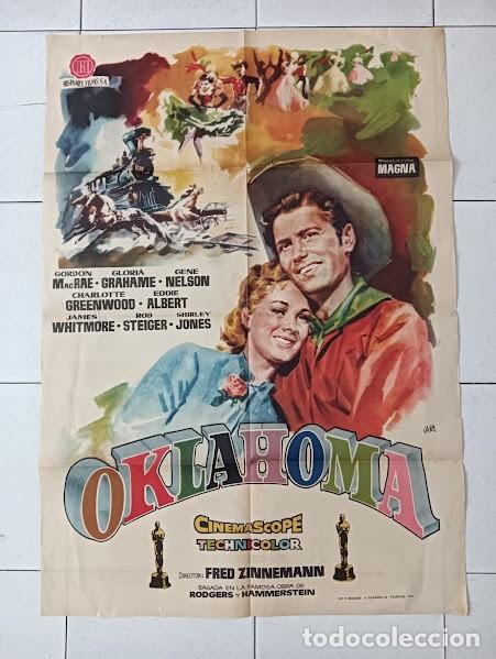 Cine: SMP 2656 OKLAHOMA SHIRLEY JONES GLORIA GRAHAME GORDON MACRAE POSTER ORIGINAL ESTRENO 70X100