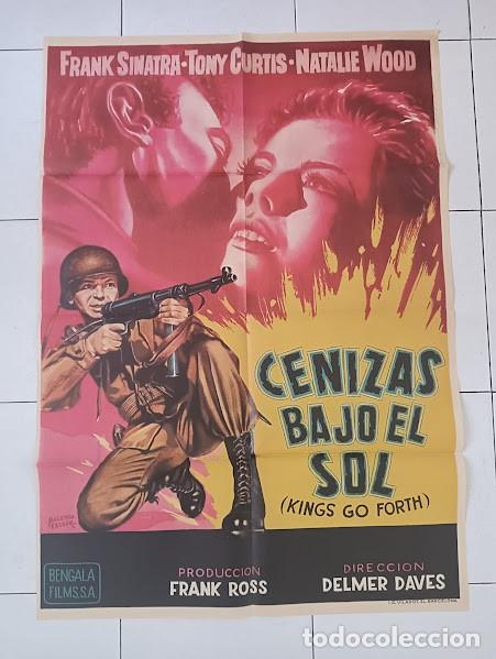 Cinema: SMP 2657 CENIZAS BAJO EL SOL NATALIE WOOD FRANK SINATRA TONY CURTIS POSTER ORIGINAL 70X100 ESTRENO