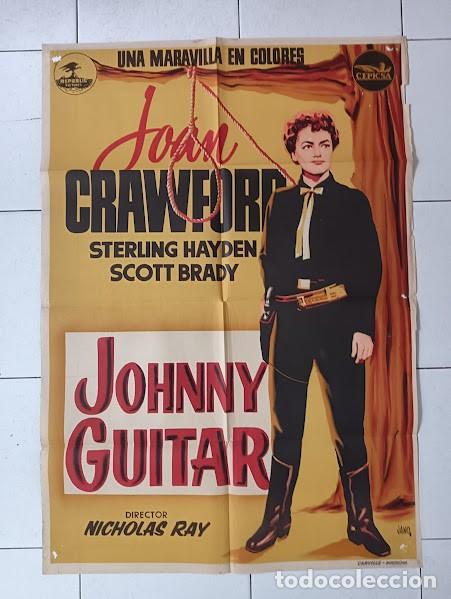 Cinema: SMP 2661 JOHNNY GUITAR JOAN CRAWFORD STERLING HAYDEN POSTER ORIGINAL 70X100 ESTRENO LITOGRAFIA