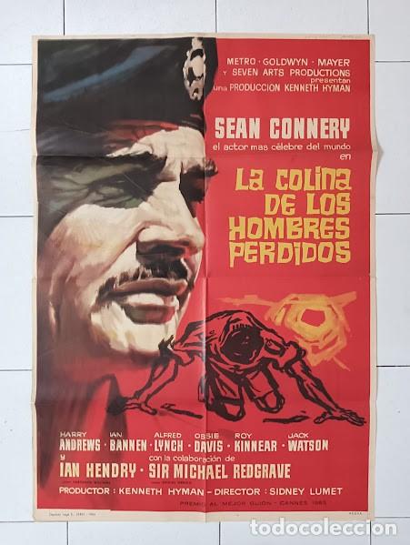 Cine: SMP 2663 LA COLINA The Hill SEAN CONNERY SIDNEY LUMET POSTER ORIGINAL 70X100 ESTRENO raro
