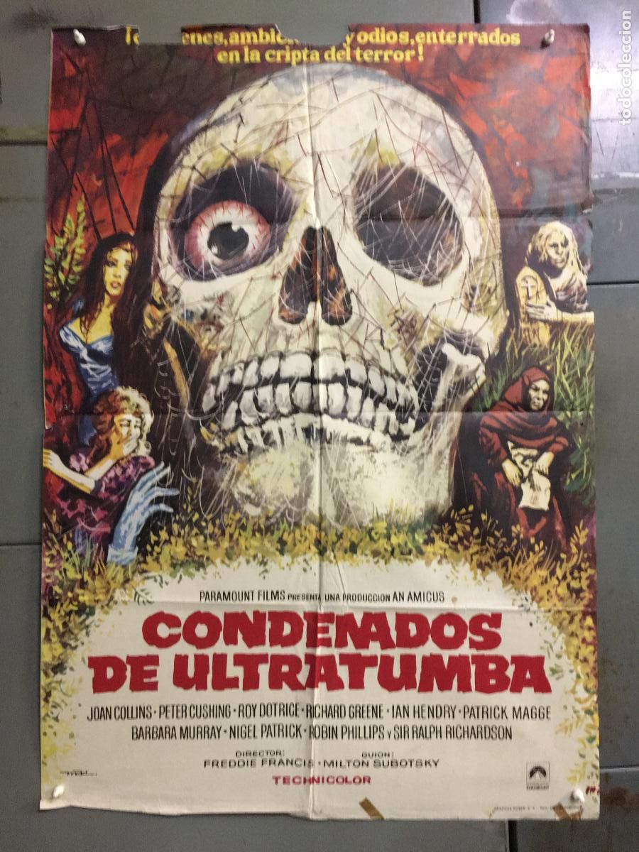 Kino: ODC C648 CONDENADOS DE ULTRATUMBA FREDDIE FRANCIS PETER CUSHING MAC POSTER ORIGINAL 70X100 ESTRENO