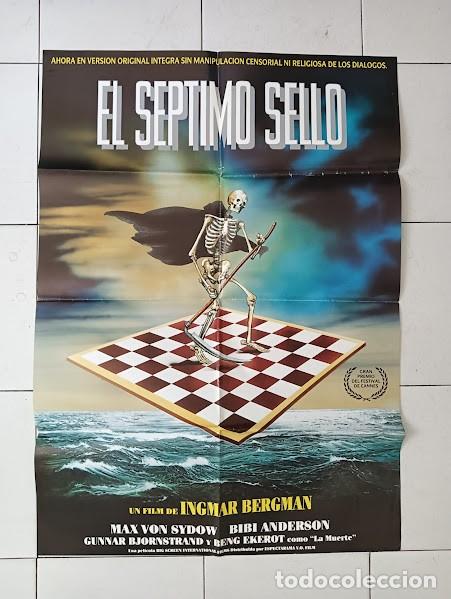 Cinema: SMP 2691 EL SEPTIMO SELLO INGMAR BERGMAN AJEDREZ POSTER ORIGINAL ESPA&Ntilde;OL 70X100