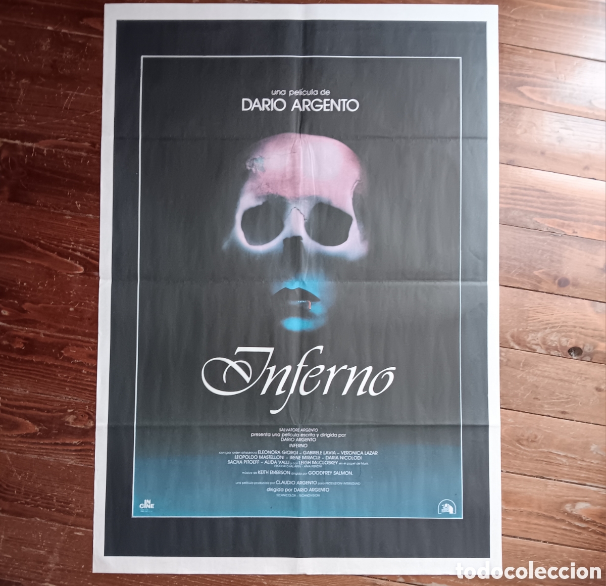Cinema: &rdquo;INFERNO&rdquo; CARTEL ORIGINAL ESTRENO 1980 DARIO ARGENTO ELEONORA GIORGI, GABRIELE LAVIA